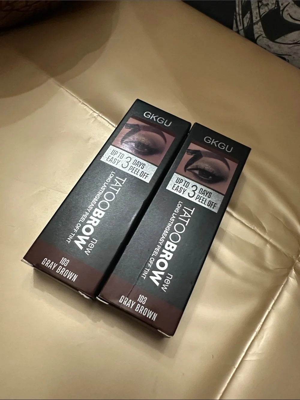 Tattoobrow Peel-Off Brow Tint Gel — Gray Brown 2 pack bundle deal